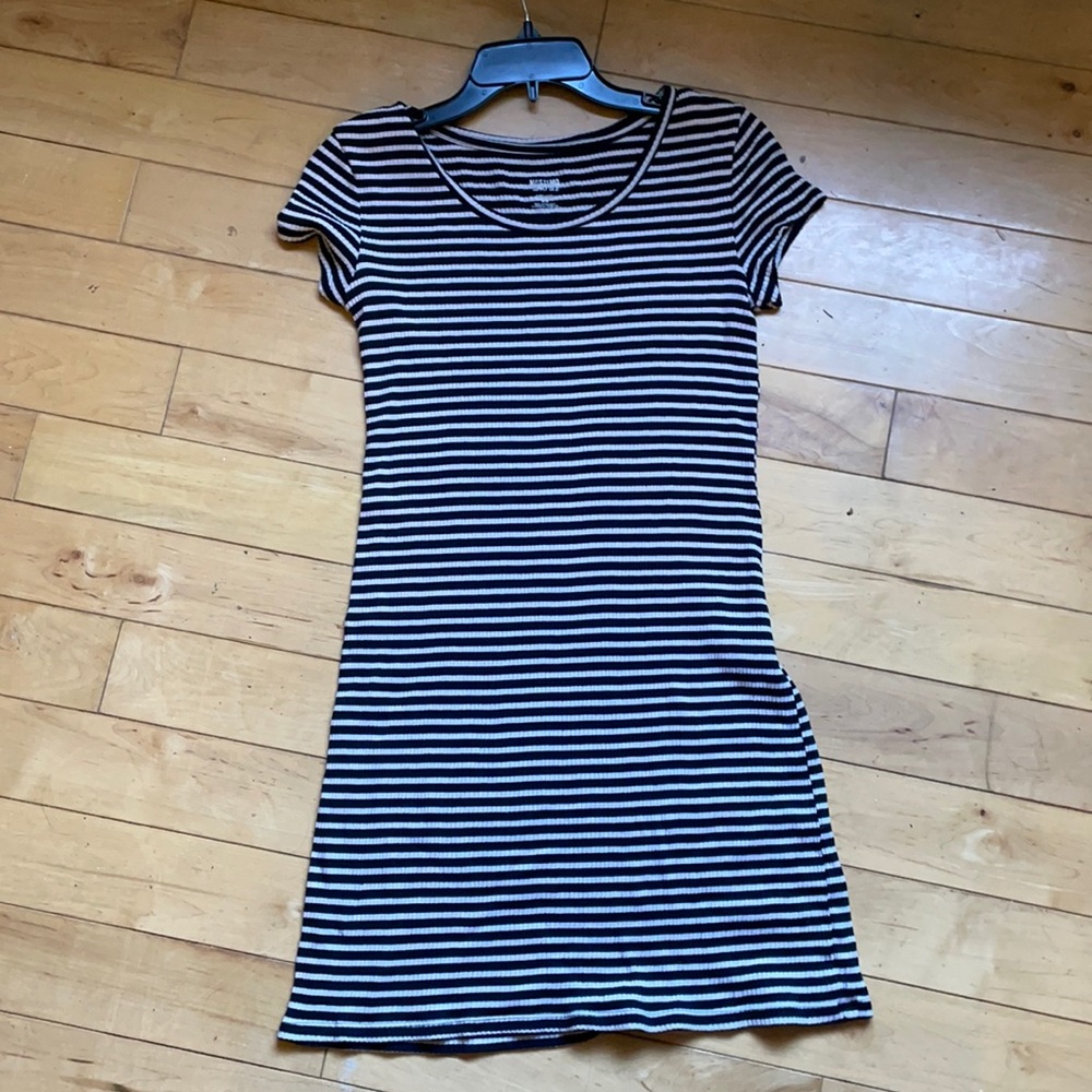 Black and White Striped Medium Dress from Target